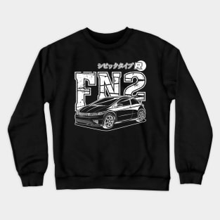 Civic Type R FN2 - White Print Crewneck Sweatshirt